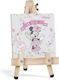 Christening Favor with Small Frame Minnie Mouse made of Wood