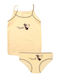 Donella Kids' Set Brief with Undershirt Yellow 2pcs