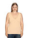 Mit Spaghetti-Träger Beige (Beige) Damen T-Shirt