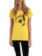 Women's T-shirt Polka Dot Yellow