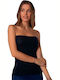 Women's Strapless T-Shirt Dark Blue