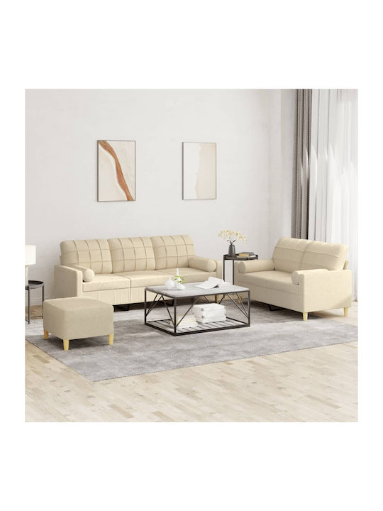 Σετ Σαλονιού 3-Seater & 2-Seater & Stool