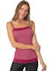 Cu Bretele Bordeaux Tricou pentru femei