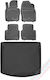Rezaw Plast Set of Front and Rear Mats 5pcs for Mazda CX-5 2019+ Black