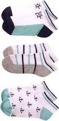Bi Baby Kids' Ankle Socks Blue 3 Pairs