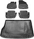 Rezaw Plast Σετ Μπροστινά και Πίσω Πατάκια 5τμχ για Citroen DS5 2012 2019 Μαύρα