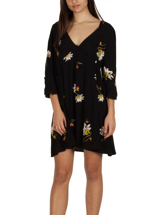 Free People Summer Mini Shirt Dress Dress Wrap Black