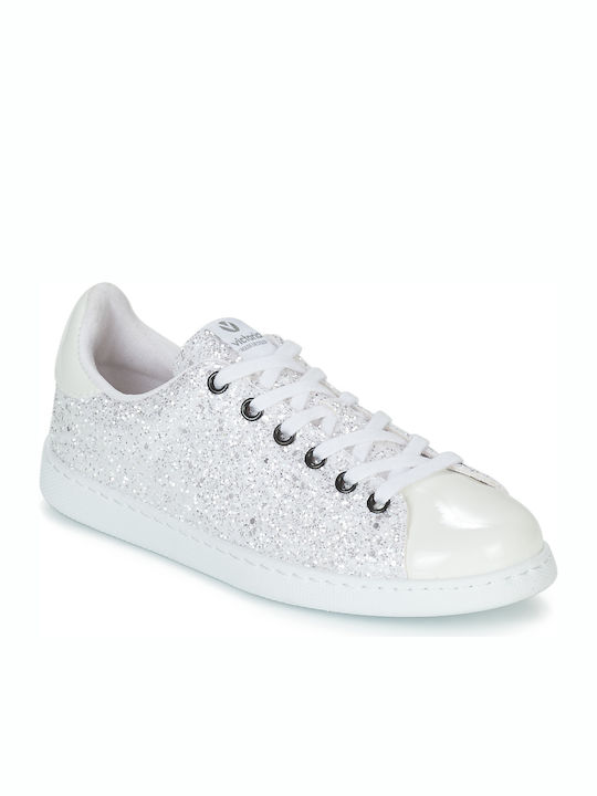 Victoria Tenis Glitter Γυναικεία Sneakers Λευκά