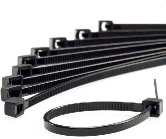 Plastic Cable Ties 150mm x 3.6mm in Black Colour (100 pcs)