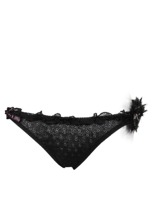 Playboy Damen Slip Schwarz