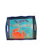 Collezione Imports Wooden Rectangular Serving Tray with Handles in Blue Color 38x31x8cm 1pcs
