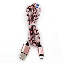 Regulär USB 2.0 auf Micro-USB-Kabel Rosa 1m (TEC255) 1Stück