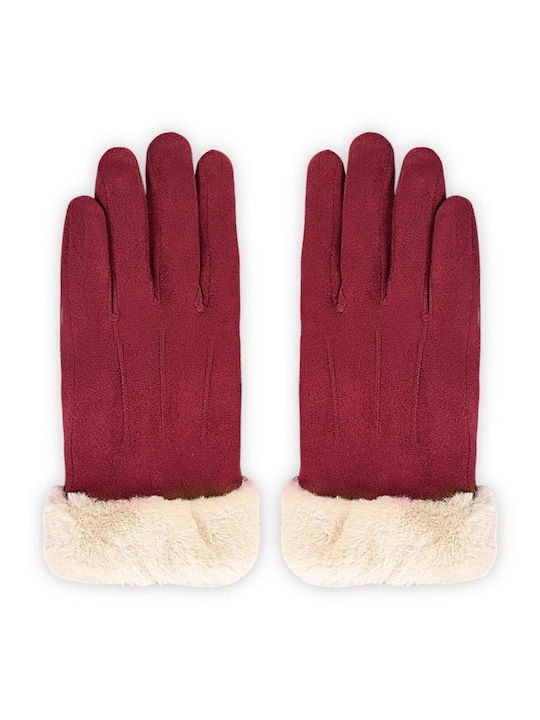 Unisex Touch Gloves Burgundy