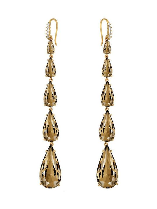 Verorama Earrings made of Silver Gold Plated with Stones