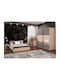 Schlafzimmer Set Selena Sonoma - Grey 160x200cm 5Stück