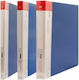 Foska Clipboard Flexible with 10 plastic sleeves Slides for Paper A4 Transparent 1pcs