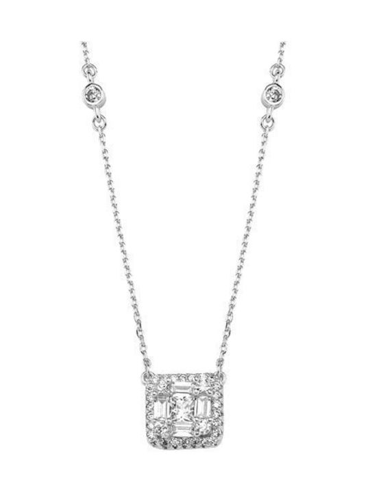 Necklace from Silver with Zircon