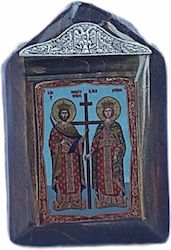 Άγιον Όρος Χαϊτίδης Εικόνα Ξύλινη 8.5x5.5εκ.