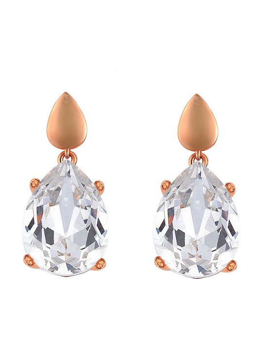 Verorama Earrings made of Silver Gold Plated with Stones