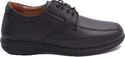 Anne Klein Δερμάτινα Ανδρικά Casual Παπούτσια Μαύρα