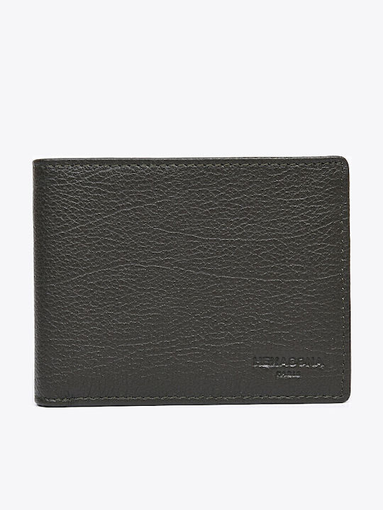Leather Men's Wallet Classic with RFID Khaki