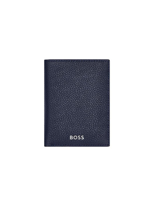 Hugo Boss Δερμάτινο Ανδρικό Πορτοφόλι Μπλε