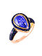 Women's Ring from Silver Gold Plated