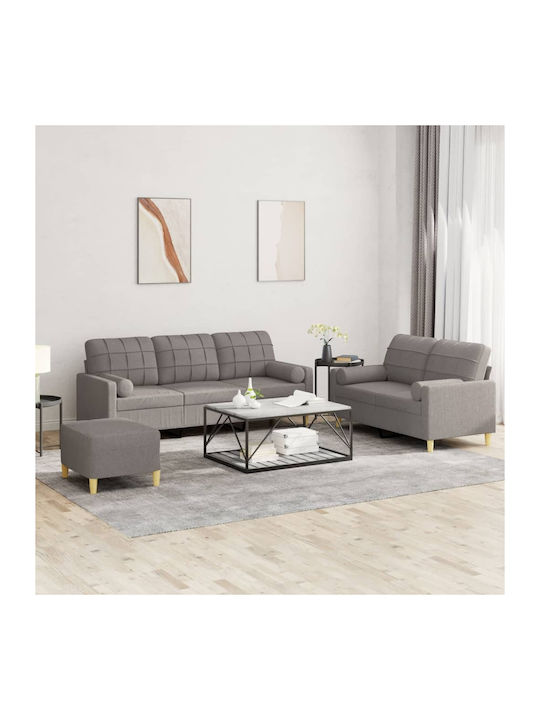 Σετ Σαλονιού 3-Seater & 2-Seater & Stool