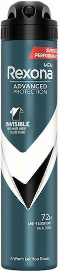 Rexona Invisible Men Αποσμητικό σε Spray 200ml