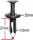 Car Plastic Clips 6pcs