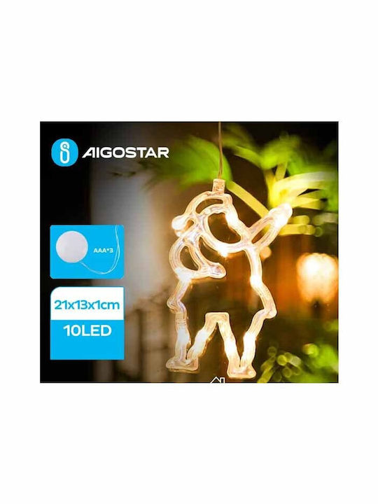 Aigostar Φωτιζόμενη Χριστουγεννιάτικη Πλαστική Φιγούρα Ύψους 21εκ.