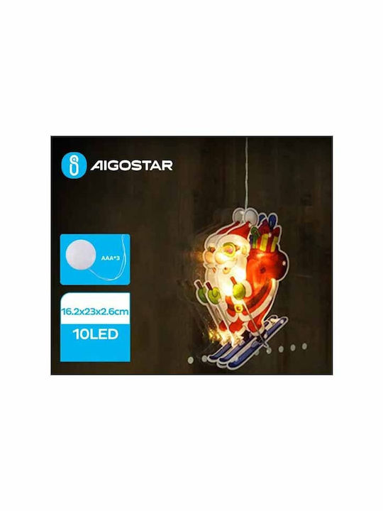 Aigostar Φωτιζόμενη Χριστουγεννιάτικη Πλαστική Φιγούρα Ύψους 23εκ.