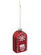 Atmosphera Christmas Glass Figure Mailbox Red Height 9cm Mail Box
