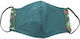 LiebeQueen Protective Mask Fabric Green 2MA156-2 1pcs
