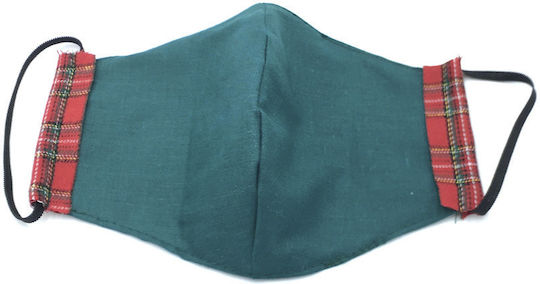 LiebeQueen Protective Mask Fabric Green 2MA161 1pcs