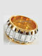 Visetti Damen Ring aus Stahl Vergoldet