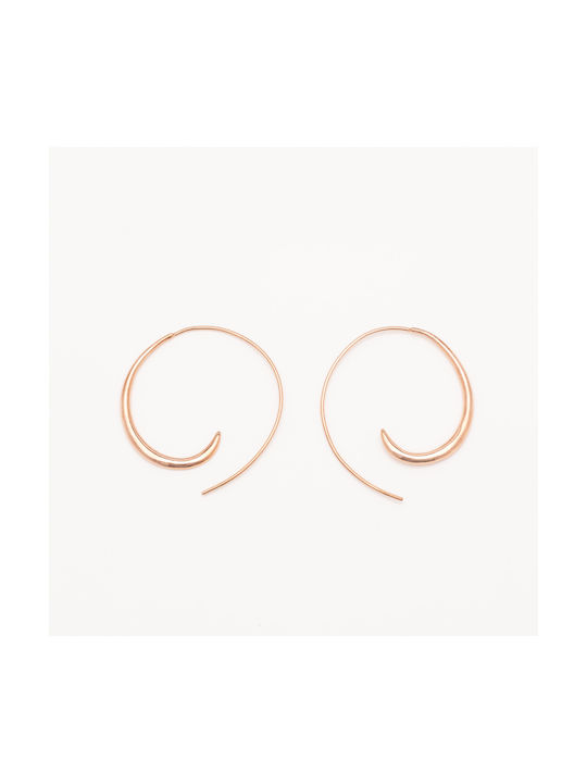 Earrings Hoops made of Silver Gold Plated