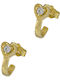 Mertzios.gr Kids Earrings Studs Hearts made of Gold