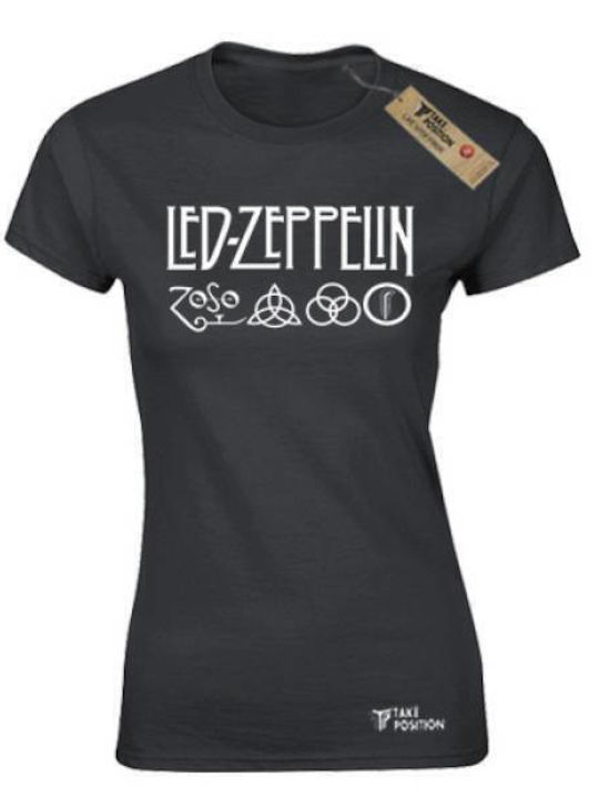 Takeposition Femeiesc Tricou Led Zeppelin Negru