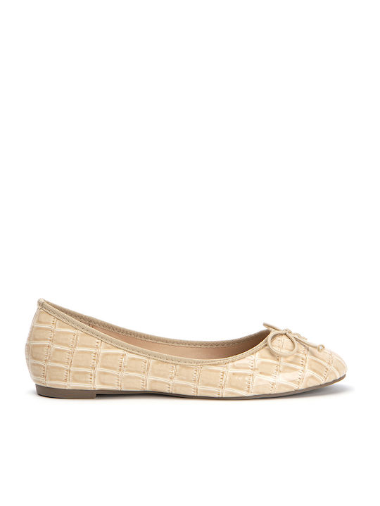 Keep Fred Synthetic Leather Ballerinas Beige