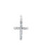 Xrisokosmima White Gold Cross 9K