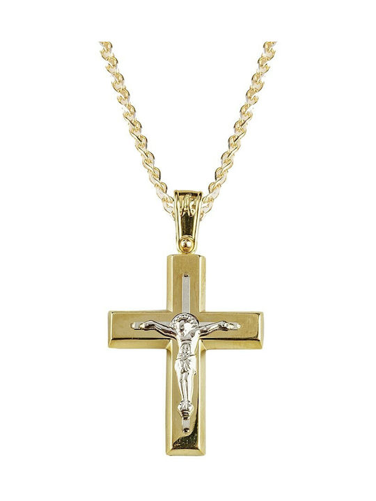 Gold Cross 14K with the Crucified