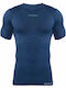 Errea David Herren Thermounterwäsche Kurzarm T-Shirt Blau