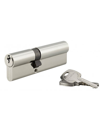 Thirard Lock Cylinder 100mm (40-60) with 3 Keys Silver