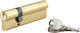Thirard Zylinderschloss 100mm (30-70) mit 3 Schlüssel Gold