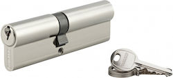 Thirard Lock Cylinder Security 100mm (45-55) with 3 Keys Silver