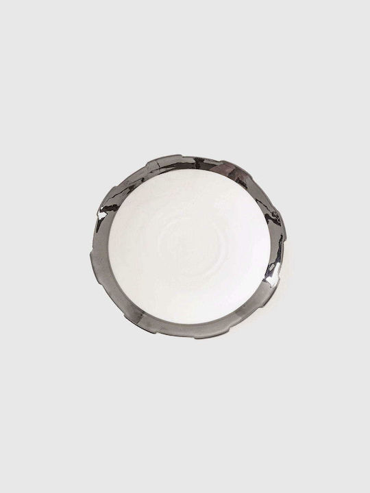 Seletti Plate Desert made of Porcelain White with Diameter 20cm
