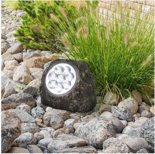 Globo Lighting Соларна Светлина Камък Студено бяло 7000К с Фотоклетка IP44 15смx11смx11смсм.