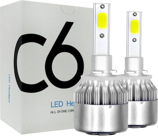 Carsun Lamps Car H3 LED 6000K Cold White 9-30V 36W 2pcs
