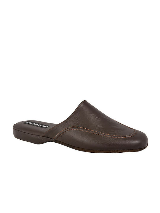 Зимни мъжки чехли Brown